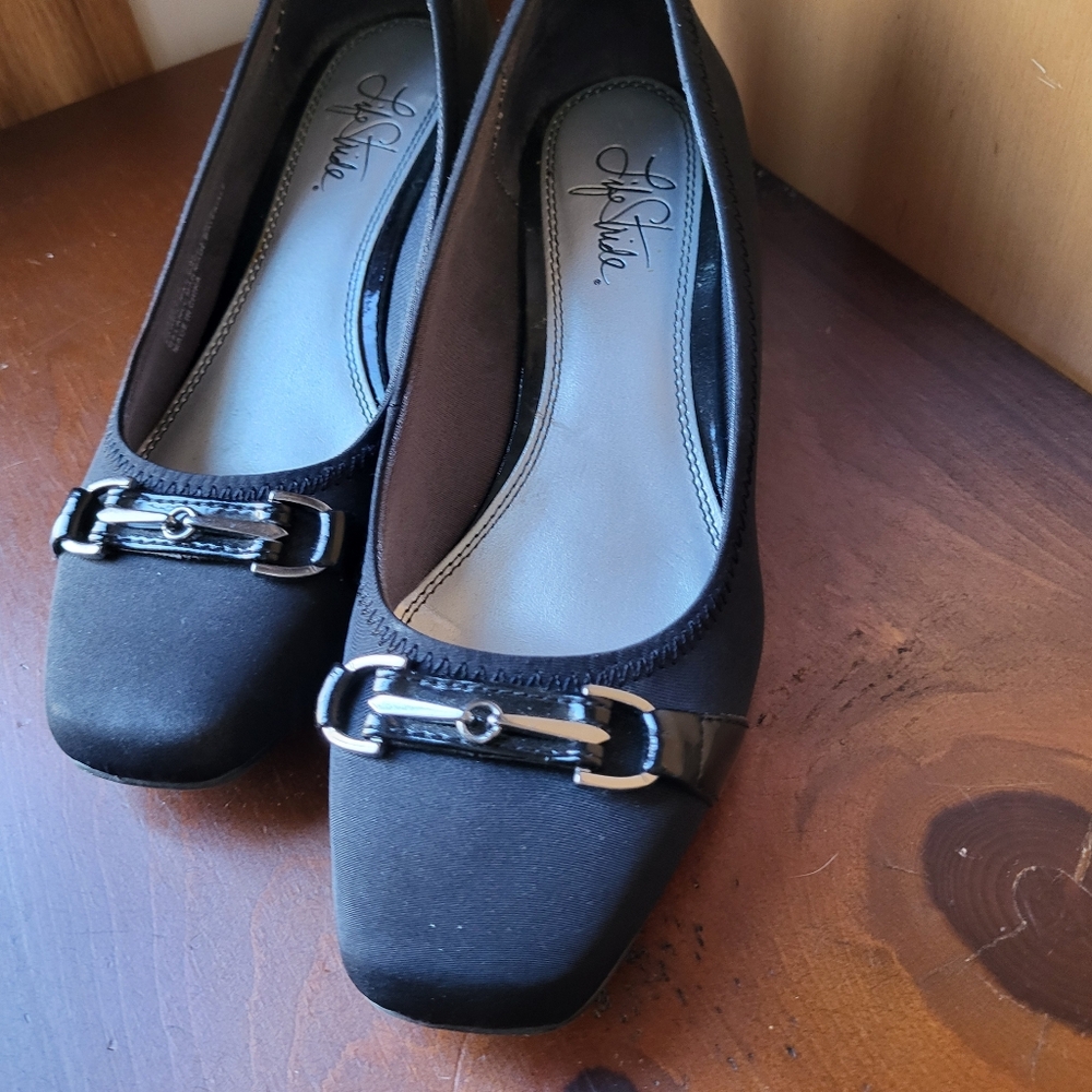 NEW Black Wedge by Life Stride 7